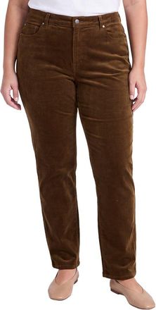 Eileen Fisher Plus High Waist Straight Ankle Jean