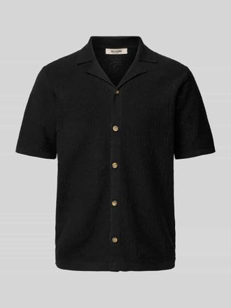 Only & Sons Freizeithemd mit Knopfleiste Modell DENVER in Black, Gr&ouml;&szlig;e M