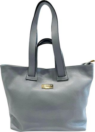 Baldinini Blue Cowhide Clutch Womens Bag