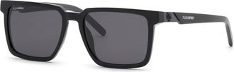 Plein Sport SSP034 0700 Mens Sunglasses Black Size 56