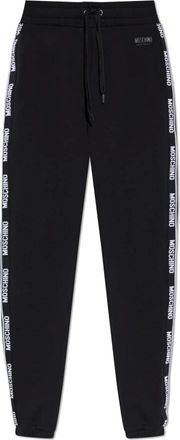Moschino Broeken, Heren, Zwart, L, Katoen, Trainingsbroeken met logo