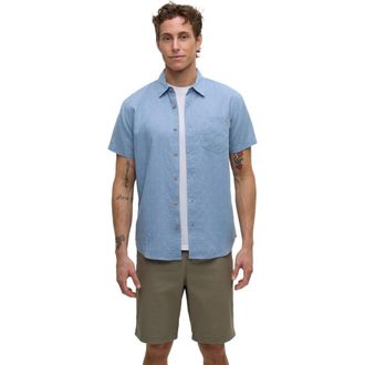 tentree Small Tree Mancos Shirt in Lakeside Blue/small Tree at Nordstrom, Size Xx-Large