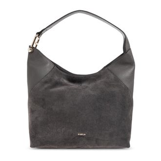 Furla Shoulder Bags, female, Gray, Size: ONE SIZE Lara Shoulder Bag