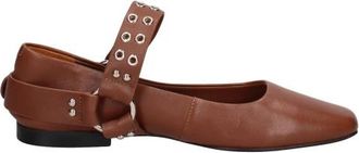 Marc Ellis D&eacute;collet&eacute; - Dames - Ballerinas - Bruin - 37 EU - Leer - Schoenen