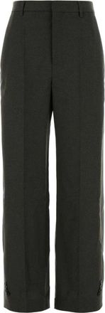 Jean Paul Gaultier Wool Blend Pant - Dames - Wijde Broeken - Grijs - XS - Wol - Broeken
