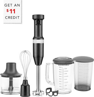 KitchenAid Kitchenaid Variable Speed Black Hand Immersion Blender With $11 Credit