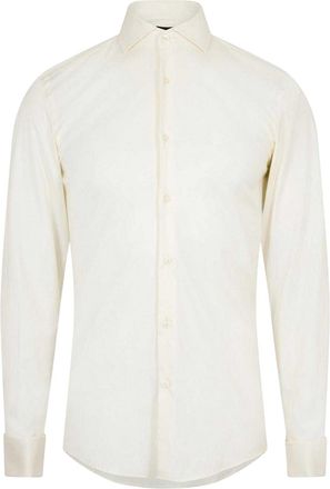 HUGO BOSS H-Hank Oxford Langermige Formele Overhemd (Natuurlijk)