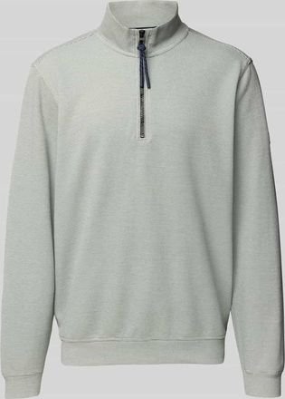 Lerros Regular Fit Troyer mit Stehkragen und Reißverschluss in Lind, Größe XXXL