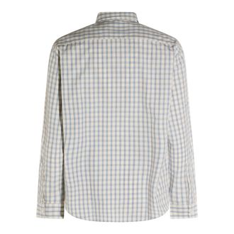Nn.07 Mens Shirts Ecru Check _co