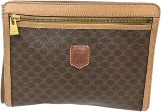 Celine Pre-owned Clutches, female, Brown, Size: ONE SIZE Pre-owned Macadam Pochette