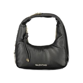 Mario Valentino Black Polyurethane Womens Bag with Womens Handle