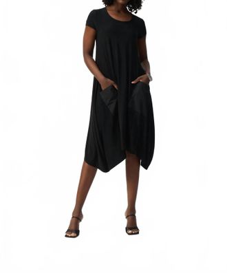 Joseph Ribkoff Silky Knit Midi Cocoon Dress In Black