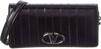 Valentino Vlogo Signature Leather Pouch