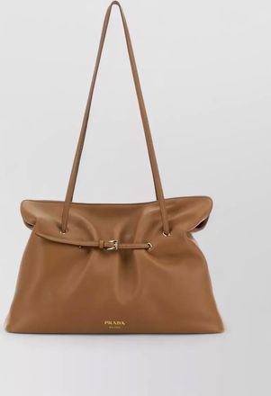Prada nappa leather shoulder bag soft structure