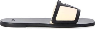 Valentino Garavani Viva Superstar Slide Sandaal - Dames - Sandalen - Zwart - 36 EU - Leer - Schoenen
