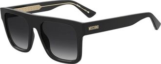 Moschino Mos 201/S 807(9O) Zonnebril - Heren - Zonnebrillen - Zwart - 55 MM - Accessoires