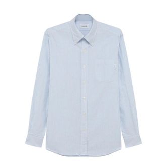 Amish Heren, Overhemden, Blauw, Maat: XS Katoen
