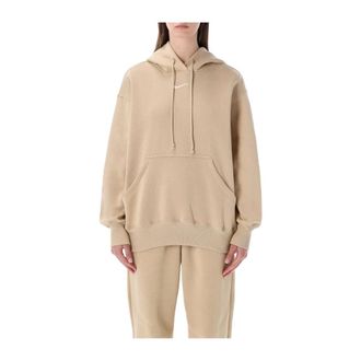 Nike Felpa con cappuccio pullover Club Fleece - - Sport - Donna - Beige - L