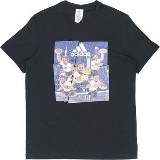 adidas SHANGHAI TEE Basketball Sports Short Sleeve Black GE1058