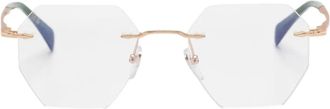 Eyewear by David Beckham Occhiali tondi - Oro