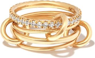 Spinelli Kilcollin 18K Yellow Gold Pisces Diamond Ring - Womens - Diamond/18kt Yellow Gold