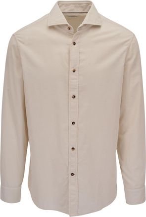 Brunello Cucinelli button-up cotton shirt - men - Cotton - S - Neutrals