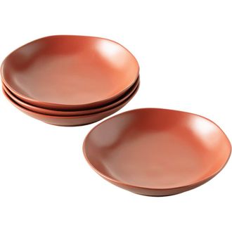 Fortessa Heirloom Set of 4 Ceramic Coupe Bowls in Terracotta at Nordstrom