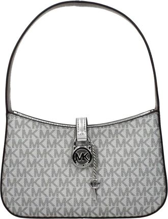 Michael Kors Fabric Handbag with Textured Finish - Dames - Handtassen - Grijs - ONE Size - Tassen