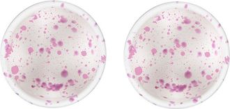 Rosanna Tabletop Set Of 2 Love Bowl Dipping Dishes - Heavy Splatter