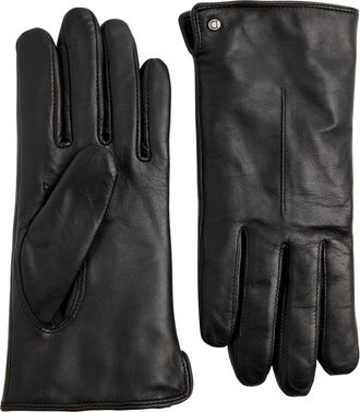 Dents Maria Leather Gloves - Black - M