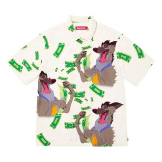 SUPREME All Dogs Go To Heaven Short-Sleeve Shirt White FW25S39-WHITE