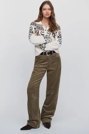 A Gold E 100% Cotton Vintage Loose Pants