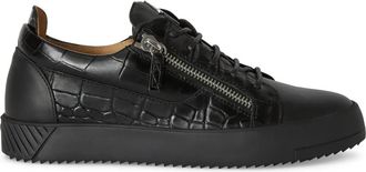 Giuseppe Zanotti Sneakers Frankie con doppia zip - Nero