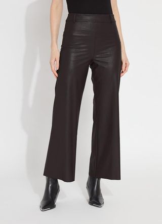Lyss&eacute; Vegan Leather Wide Leg (28 Inseam)
