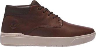 Timberland Hoge Top Gepolsterde Sneakers - Heren - Sneakers - Bruin - 43 EU - Leer - Schoenen