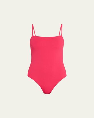 Eres Aquarelle One-Piece Swimsuit with Thin Straps