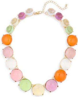 Kenneth Jay Lane Pastel Gemstone Necklace in Multi Pastel at Nordstrom Rack