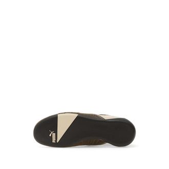 Puma Calf Leather Panelled Sneakers - Brown
