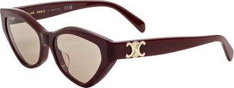 Celine Sunglasses, female, Red, Size: 56 MM Cl40323U 69E Sunglasses
