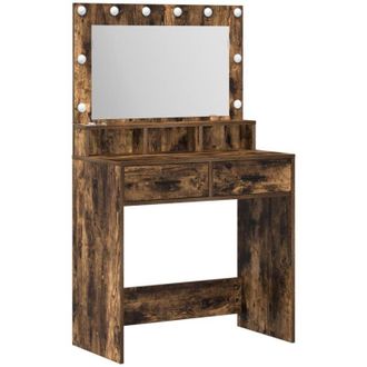 vidaXL Vidaxl - Dressing Table Smoked oak 79 x 41 x 135 cm Engineered wood