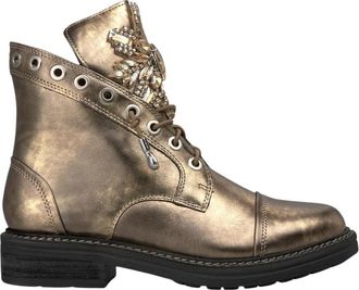 Alma En Pena Enkellaars met ornament - Dames - Veterlaarzen - Geel - 39 EU - Schoenen