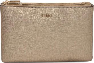 Liu Jo double-zip crossbody bag - women - Polyester/Polyester - One Size - Gold