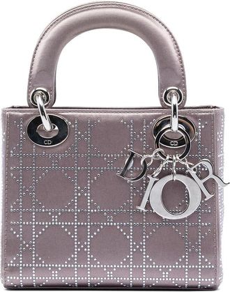 Dior Pre-owned Dior Mini Satin Cannage Crystal Embellished Lady Dior Ladies RUE2W5BUFKSXCCSB