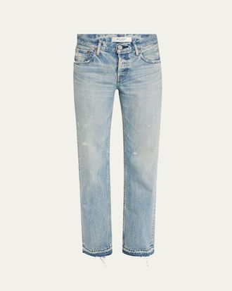 Moussy Vintage Arverne Straight Low-Rise Jeans