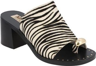 Mia Nikita Slide Sandal in Zebra/Black at Nordstrom, Size 9.5
