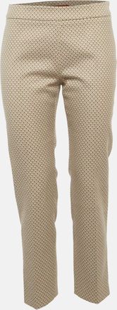 Max Mara Beige Jacquard Slim Fit Jeans