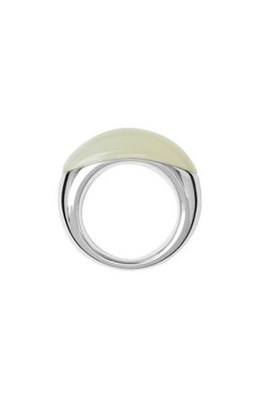 LI&Eacute; STUDIO The Beatrice Ring in Green Serpentine Silver at Nordstrom, Size 7