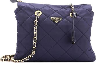 Prada Re-Edition 1995 Chain Quilted Re-Nylon Medium tote bag - Zwart