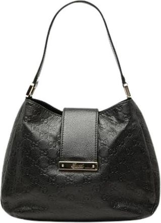 Gucci Pre-owned The New Ladies Schoudertas - Dames - Vintage Schoudertas - Zwart - ONE Size - Leer - Vintage