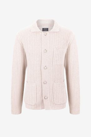 Brioni Rippstrick-Kaschmir-Hemdjacke